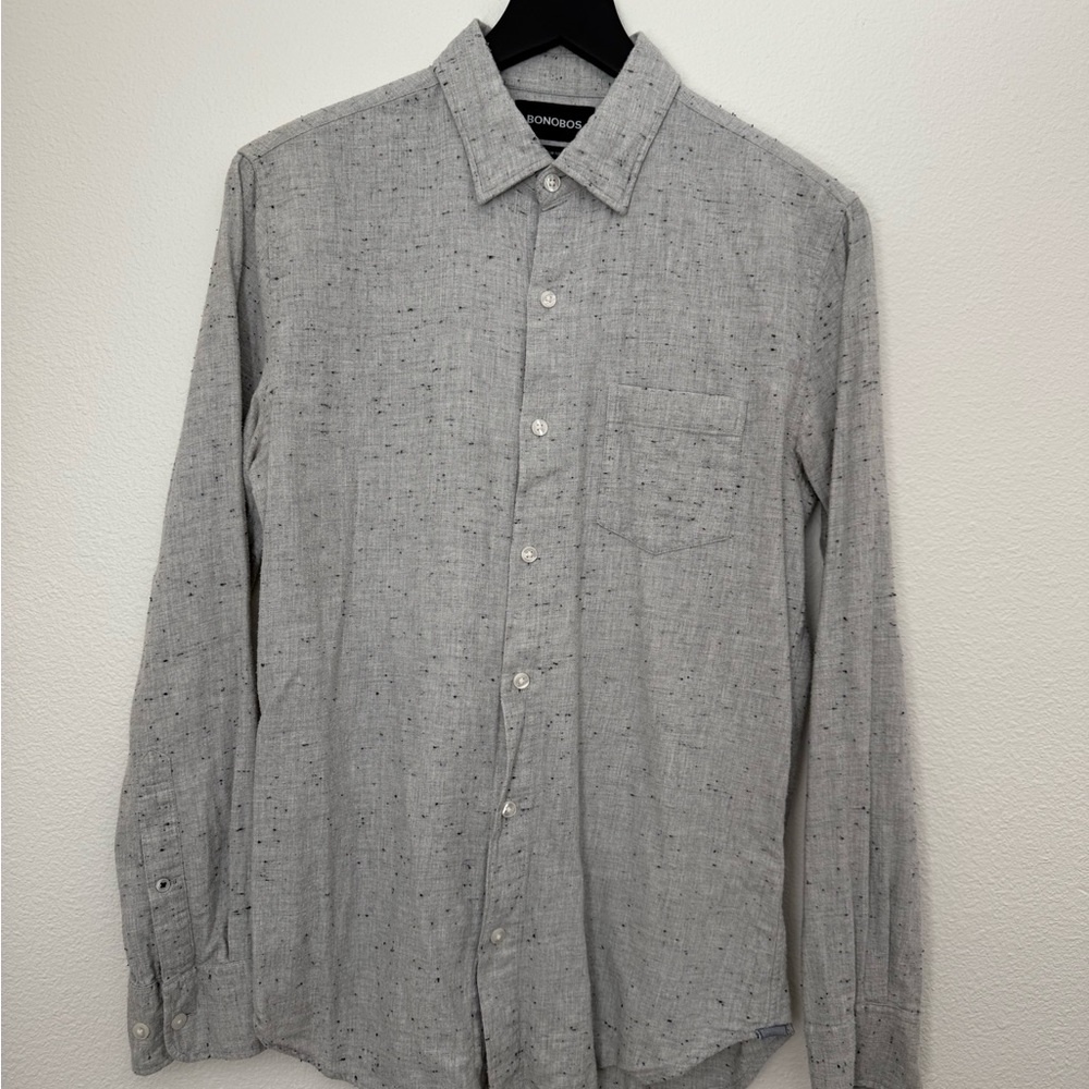 Bonobos Men's Speckled Gray Casual Shirt